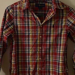 *Ralph Lauren* Boy’s 10/12 Long Sleeve Button Down Shirt